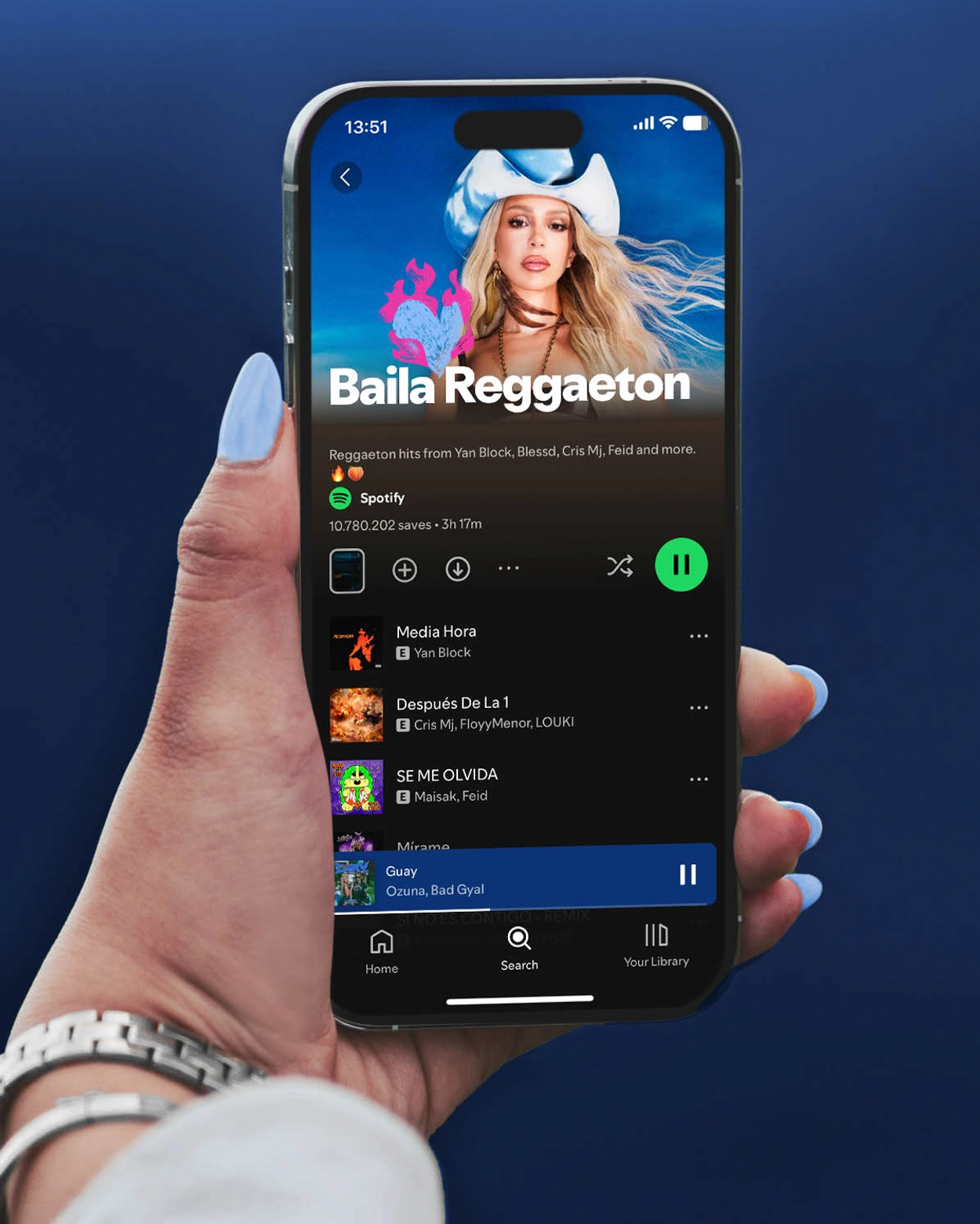 Identity for Spotify's Baila Reggaeton