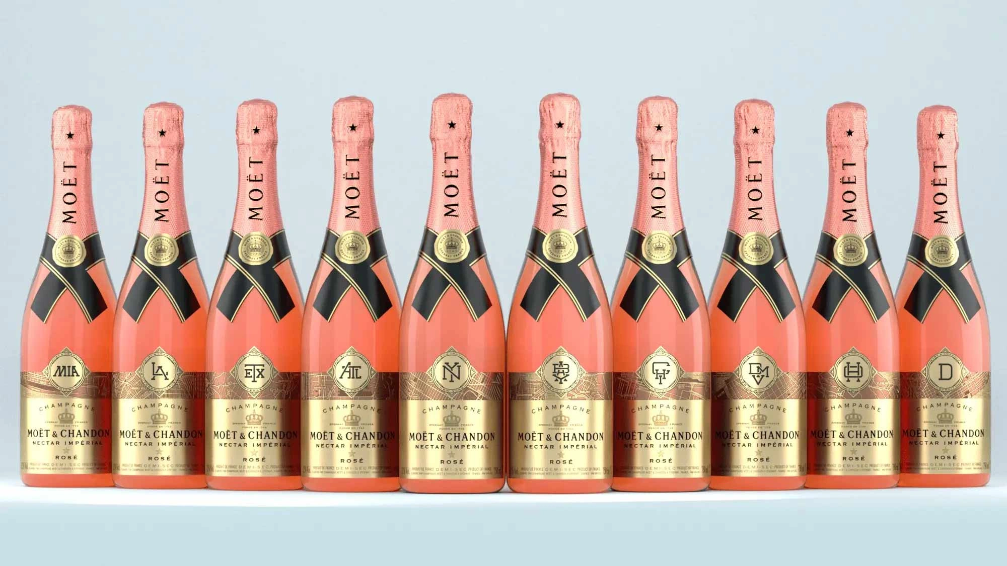 Diseño de packaging - Moët botellas Diseño de packaging - Moët botellas