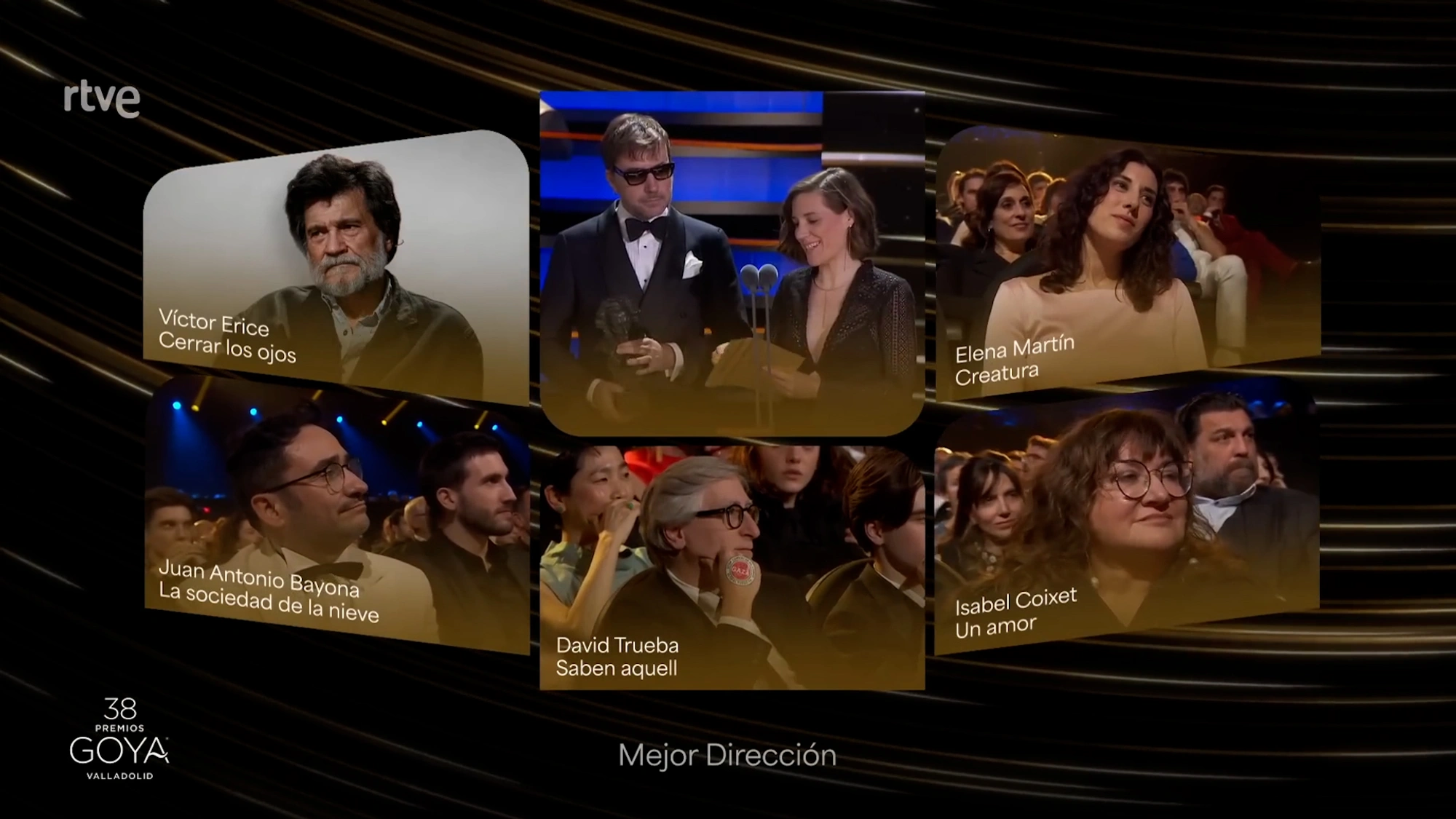 Golden chyrons for nominations