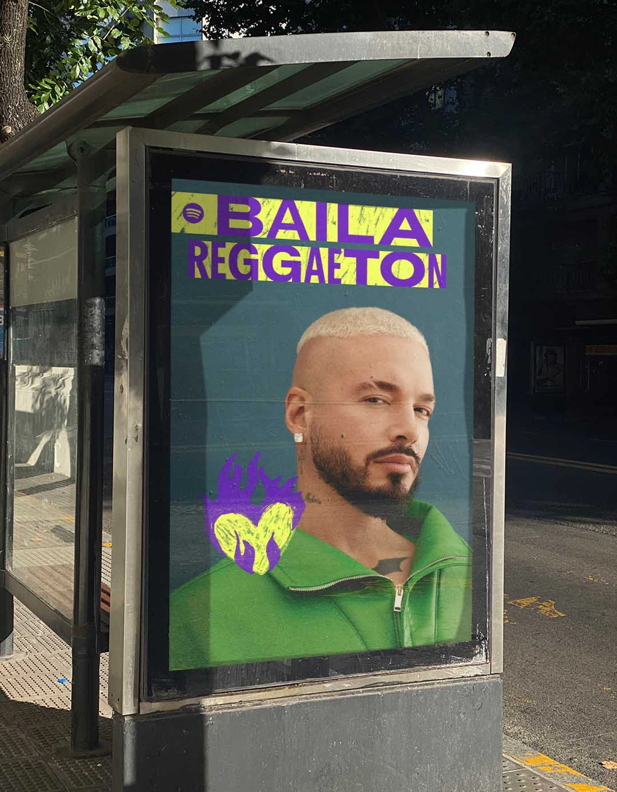 Identity for Spotify's Baila Reggaeton