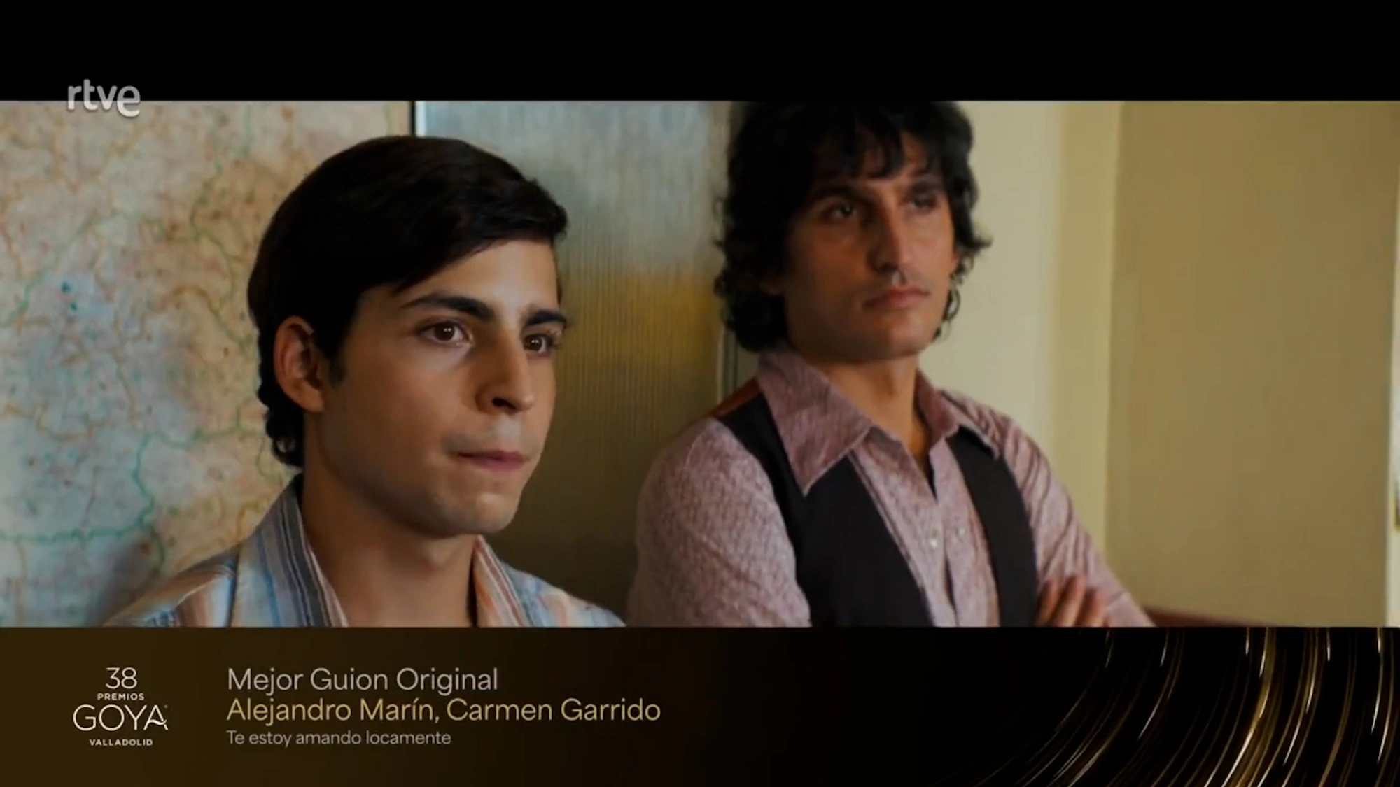 Chyron created for Best Original Screenplay