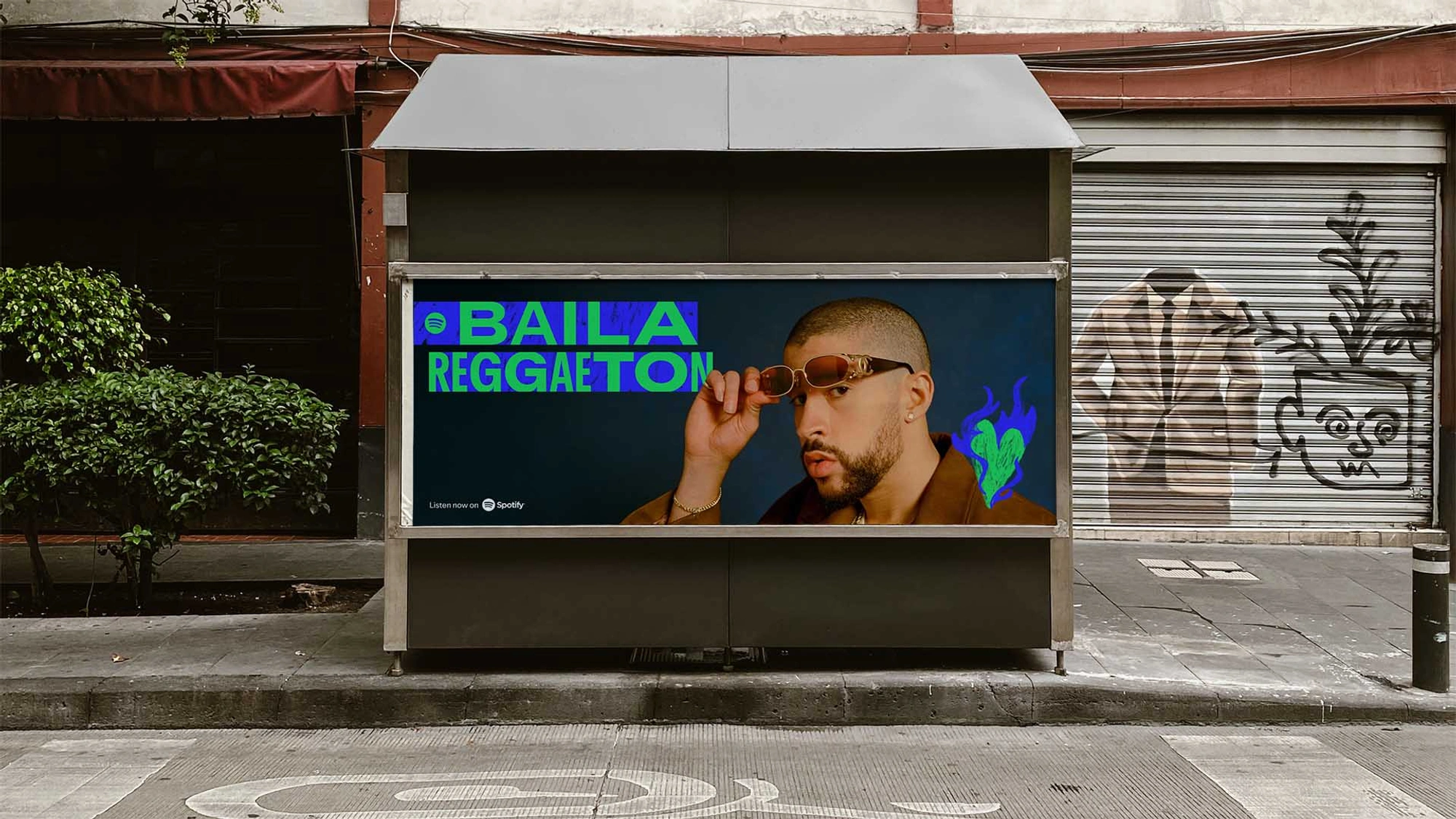 Identity for Spotify's Baila Reggaeton
